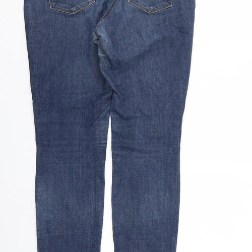 bLUE 73 Womens Blue  Denim Straight Jeans Size 12 L29 in