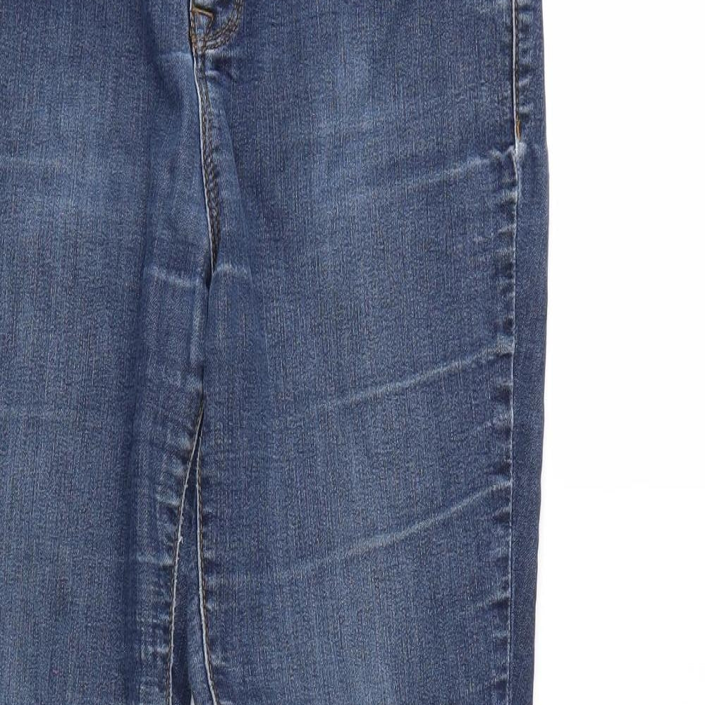bLUE 73 Womens Blue  Denim Straight Jeans Size 12 L29 in