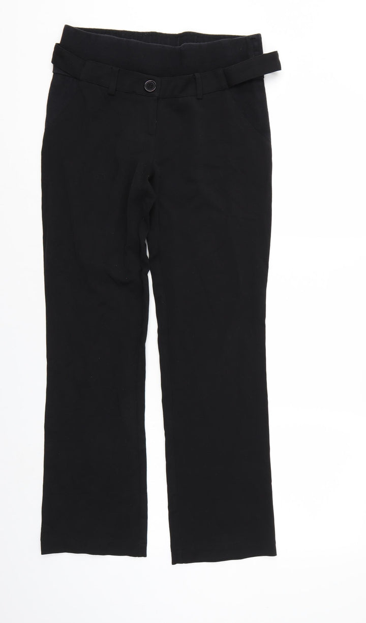 JoJo Maman Bébé Womens Black Trousers Size 6 L27 in