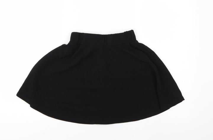 SheIn Womens Black A-Line Skirt Size 8