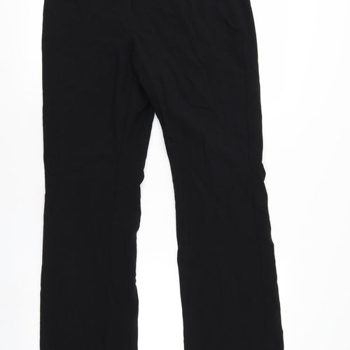 M&S Womens Black   Trousers  Size 12 L31 in
