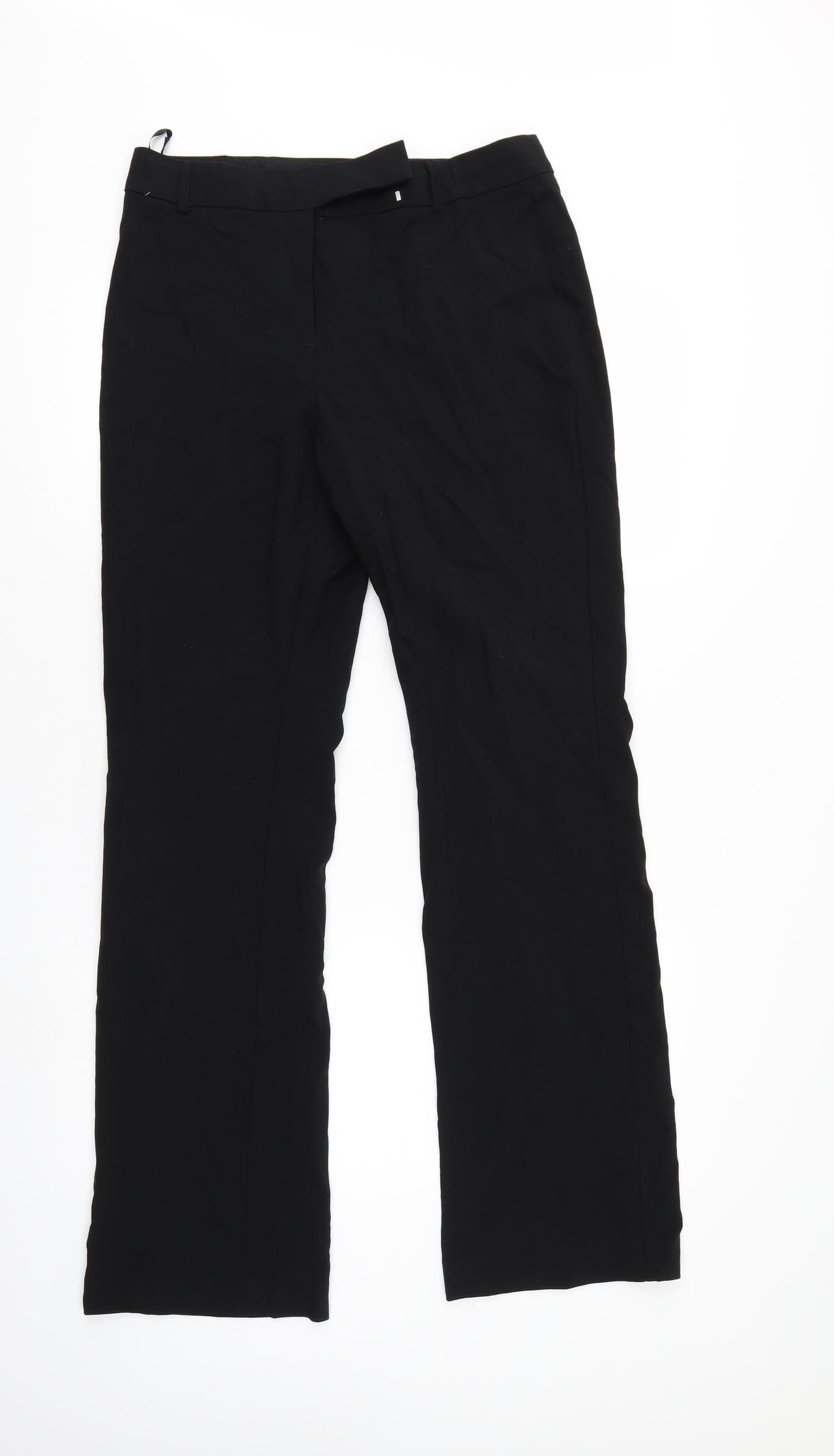 M&S Womens Black   Trousers  Size 12 L31 in