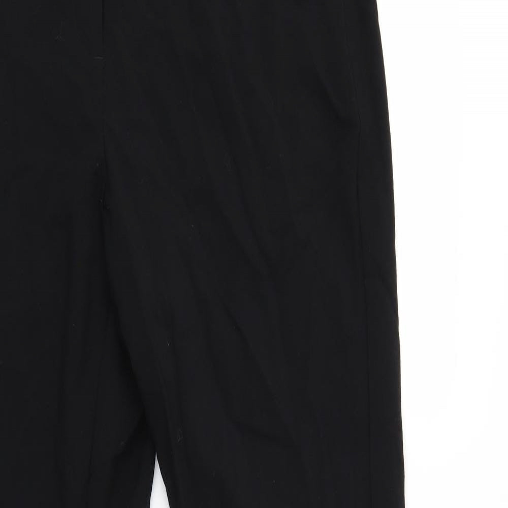 M&S Womens Black   Trousers  Size 12 L31 in