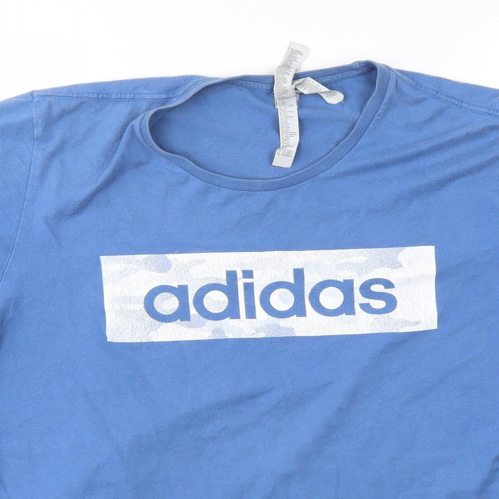 adidas Mens Blue    T-Shirt Size M