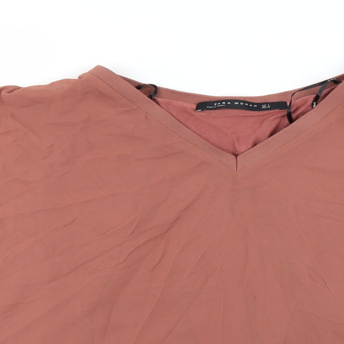 Zara Womens Red   Basic Blouse Size S