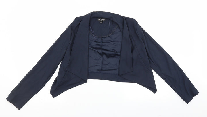Miss Selfridge Womens Blue Shrug Jumper Size 6