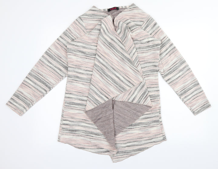 Cruz Womens Multicoloured Striped Cardigan Jumper Size 16