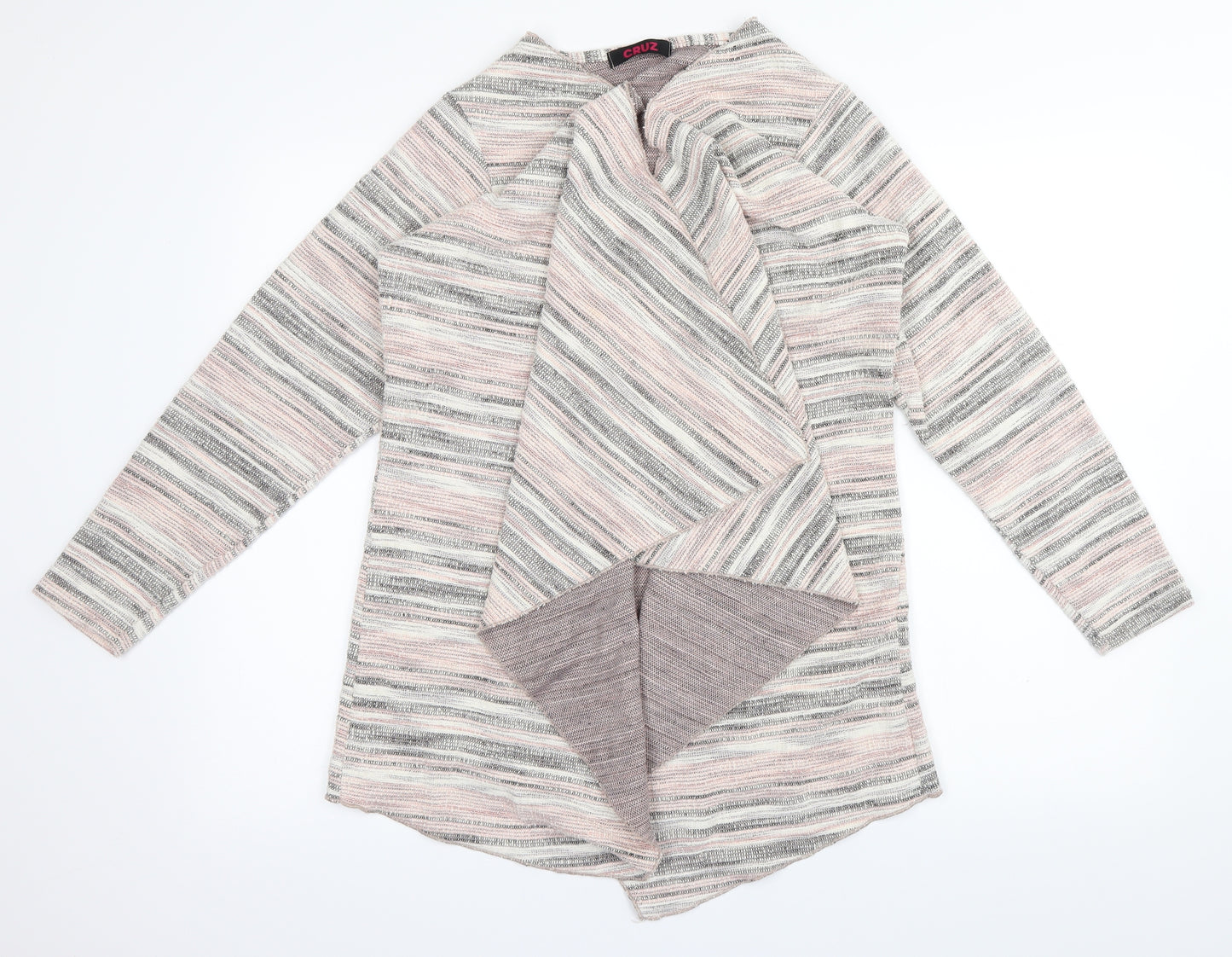 Cruz Womens Multicoloured Striped  Cardigan Jumper Size 16