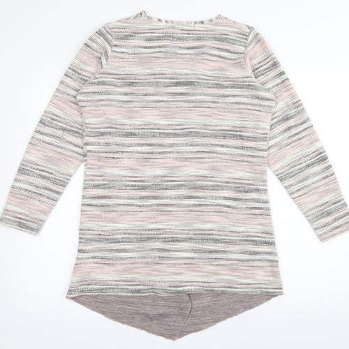 Cruz Womens Multicoloured Striped  Cardigan Jumper Size 16