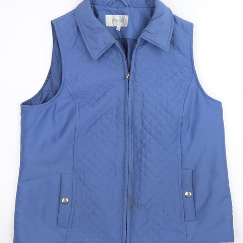 EWM Womens Blue   Gilet Waistcoat Size M