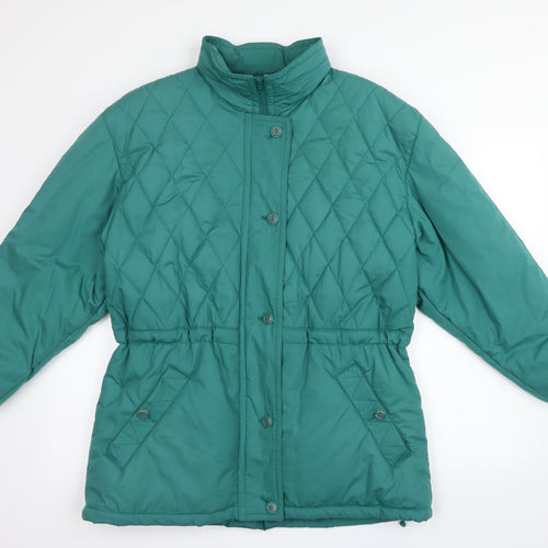 Select Casuals Womens Green   Anorak Coat Size 12  - concealed hood
