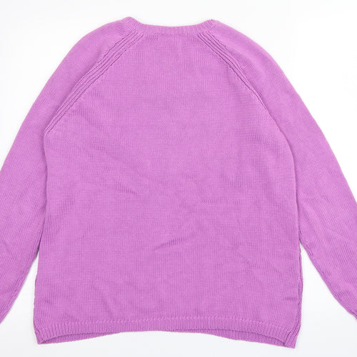 Marks and Spencer Womens Purple   Pullover Jumper Size 12