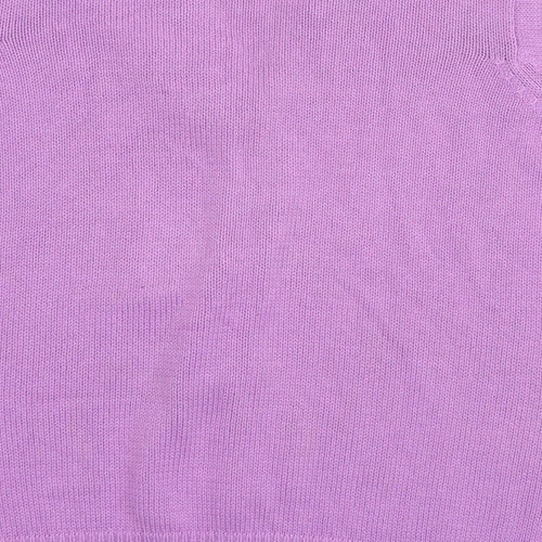EWM Womens Purple  Rayon Cardigan Jumper Size M