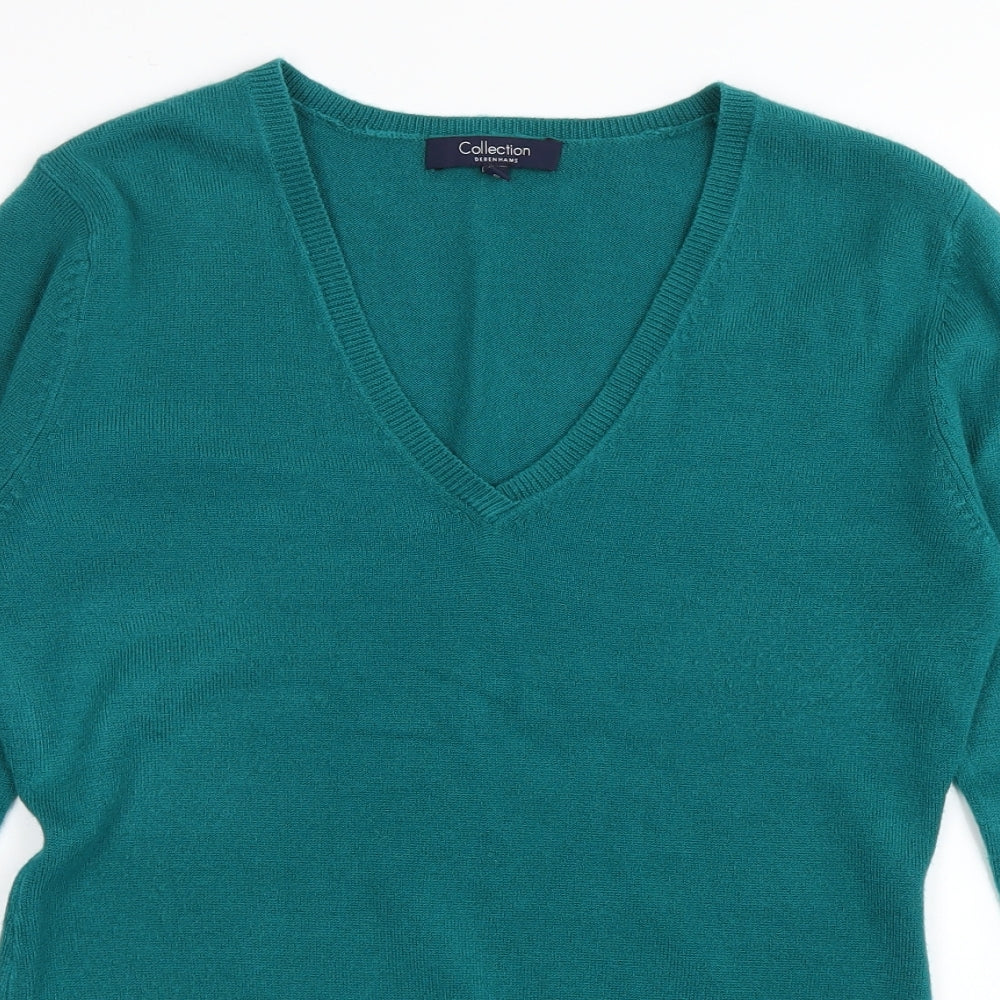 Debehams Womens Green   Pullover Jumper Size 10