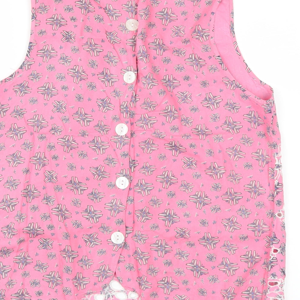 River Island Womens Pink Floral  Basic Tank Size 14