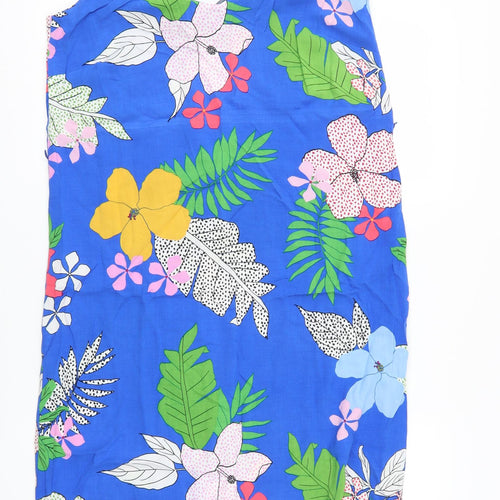 George Womens Blue Floral  Tank Dress  Size 12