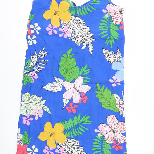 George Womens Blue Floral  Tank Dress  Size 12