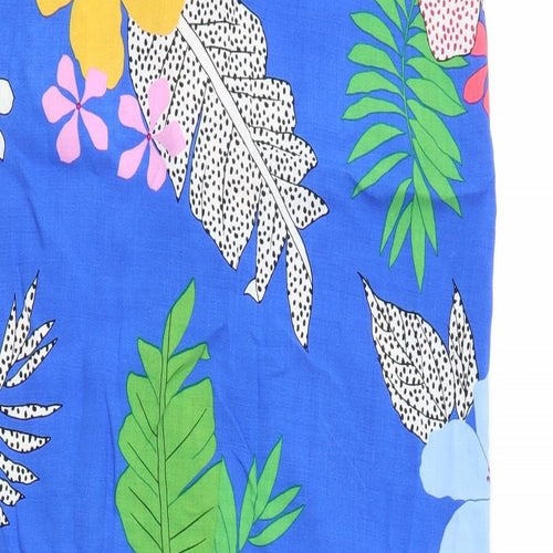 George Womens Blue Floral  Tank Dress  Size 12