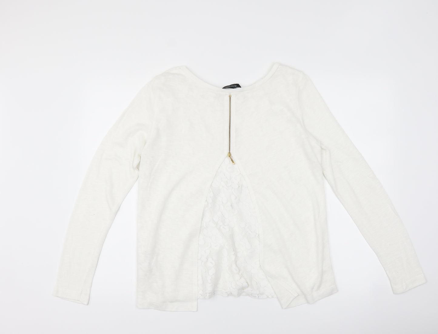 Dorothy Perkins Womens White   Basic T-Shirt Size 16
