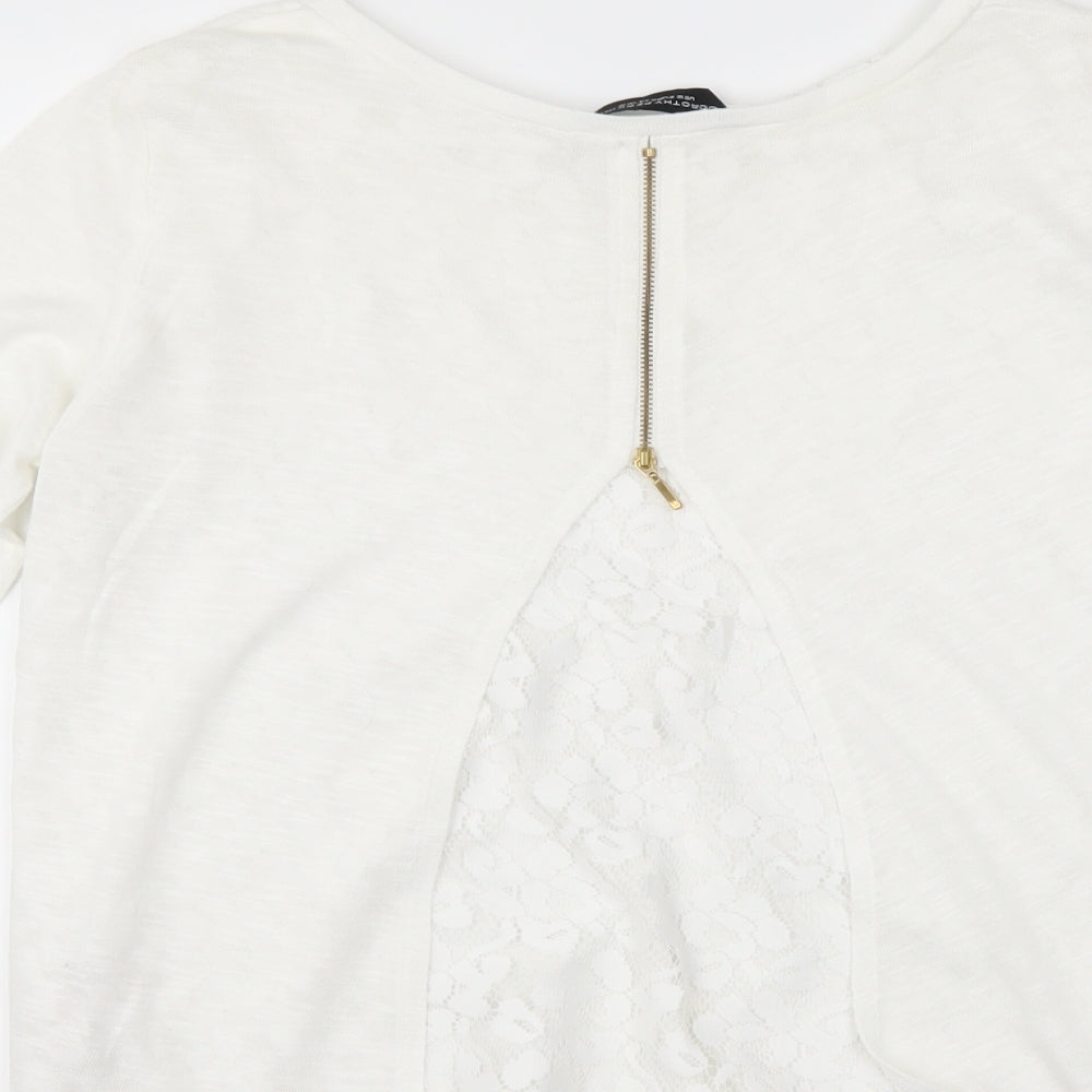 Dorothy Perkins Womens White   Basic T-Shirt Size 16