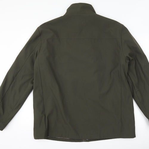 greenwoods Mens Green   Overcoat Coat Size L