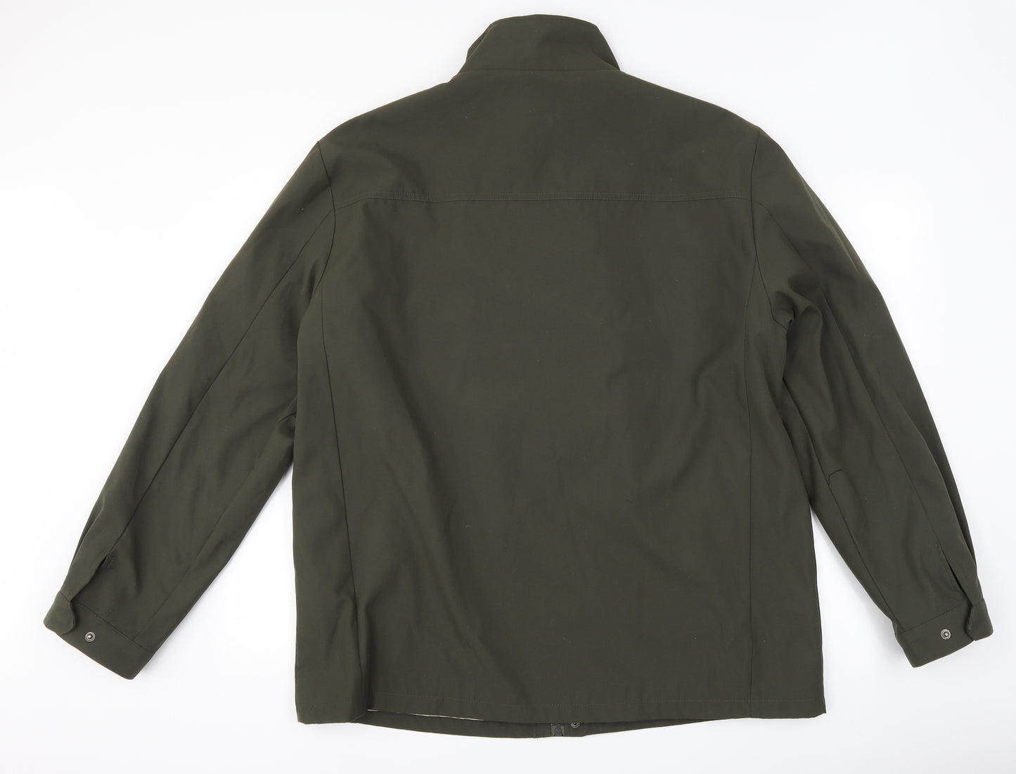 greenwoods Mens Green   Overcoat Coat Size L