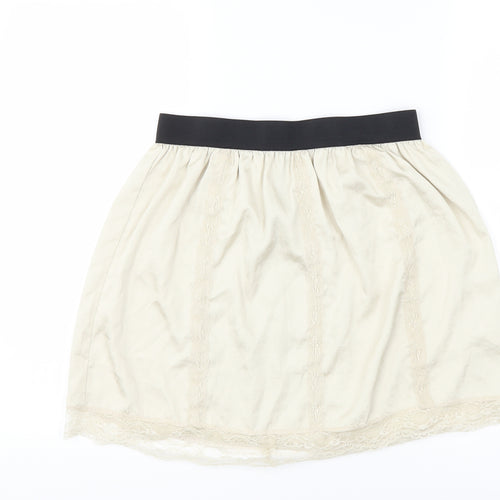 River Island Womens Beige   A-Line Skirt Size 12