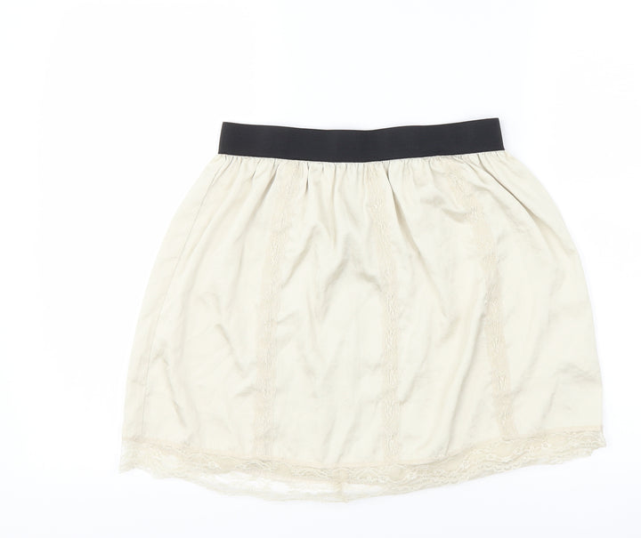 River Island Womens Beige   A-Line Skirt Size 12