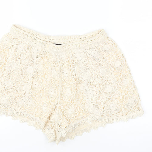 New Look Womens Beige   Hot Pants Shorts Size 10
