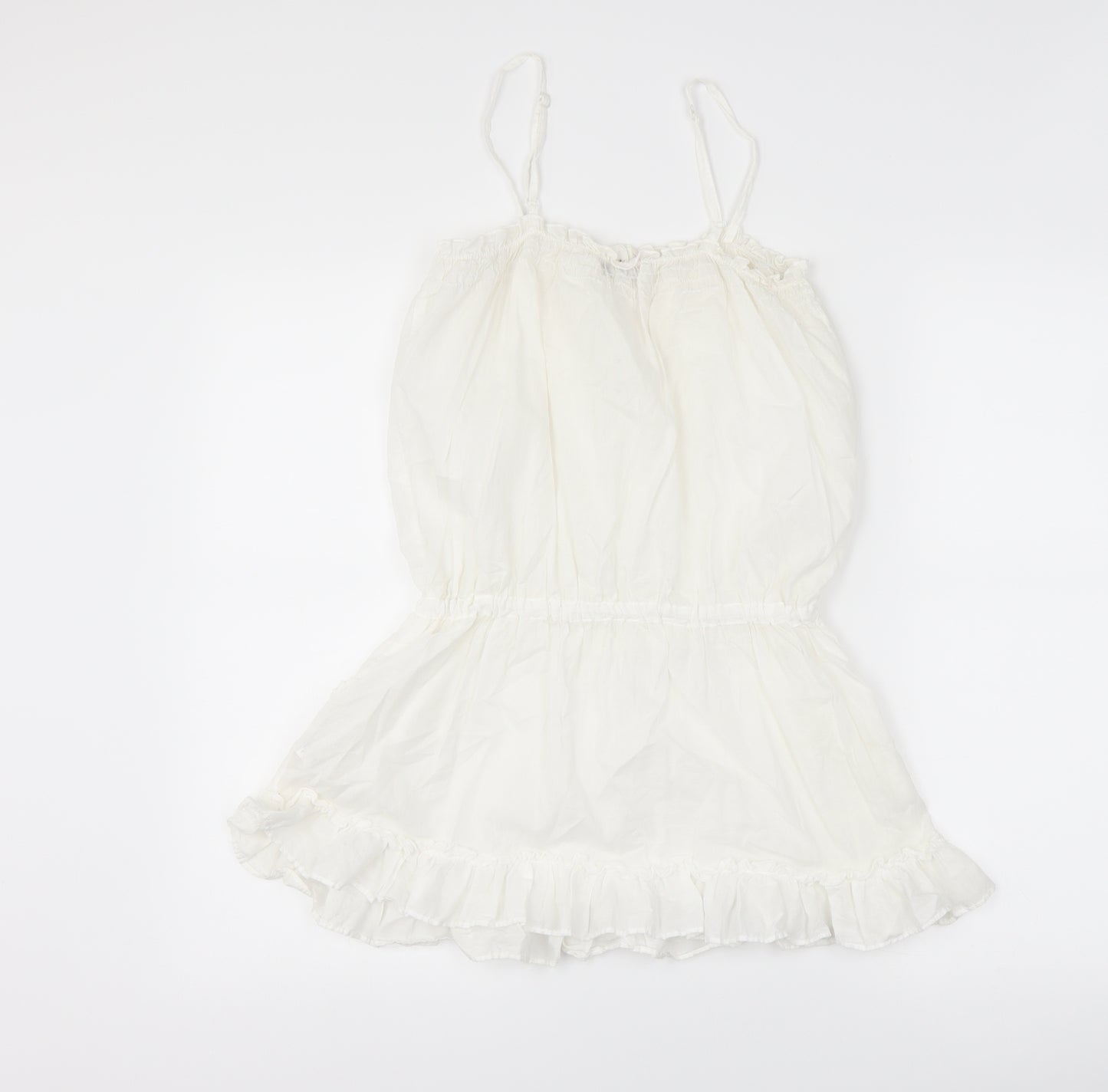 denim co Womens White   Camisole Tank Size 10