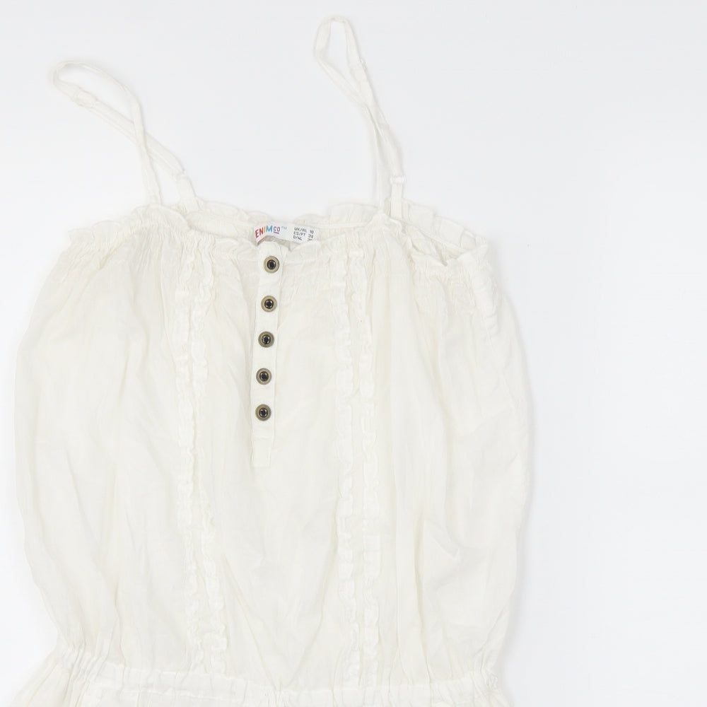 denim co Womens White   Camisole Tank Size 10