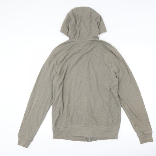 Cedar Wood State Mens Grey   Full Zip Hoodie Size M