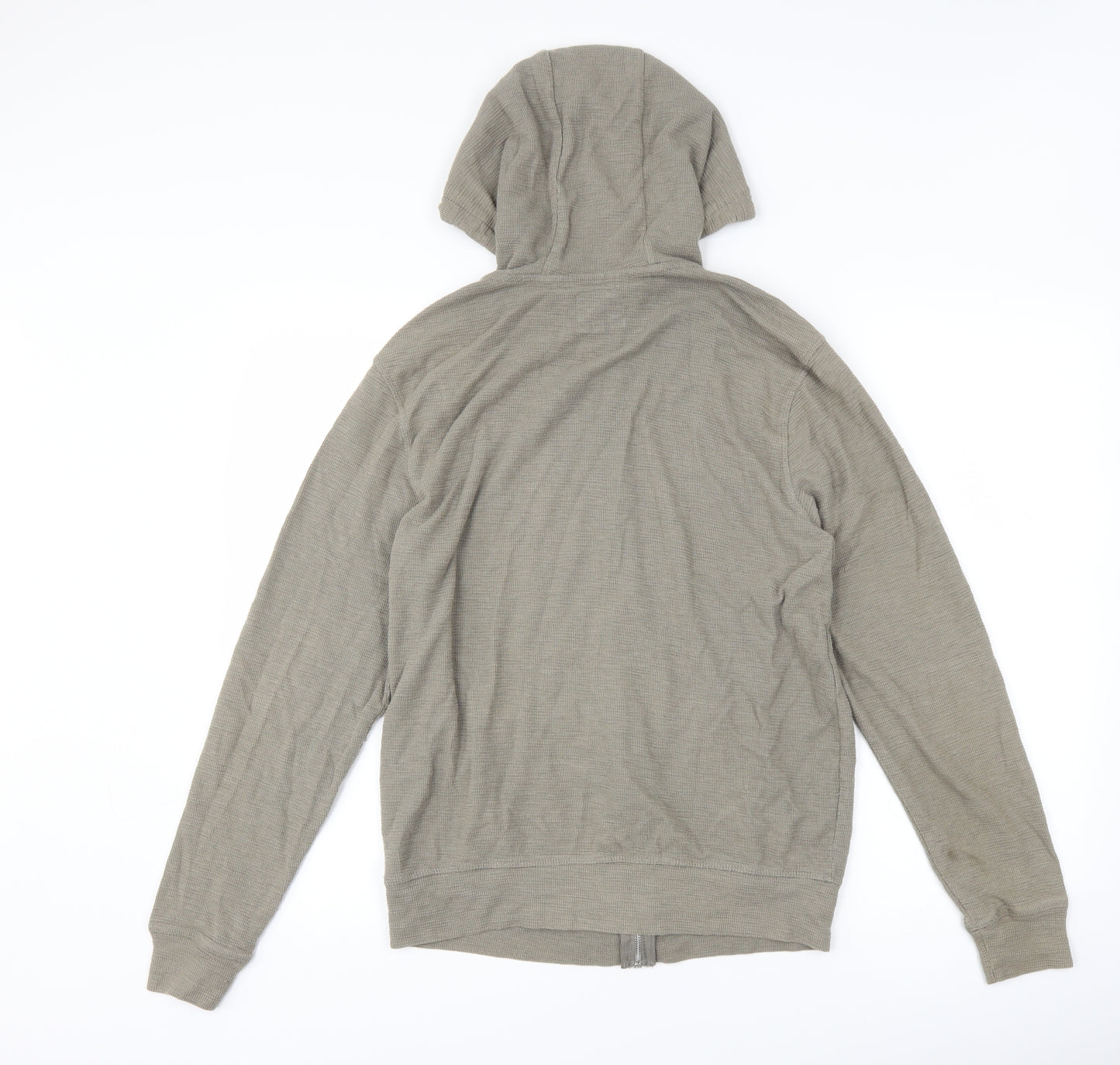 Cedar Wood State Mens Grey   Full Zip Hoodie Size M
