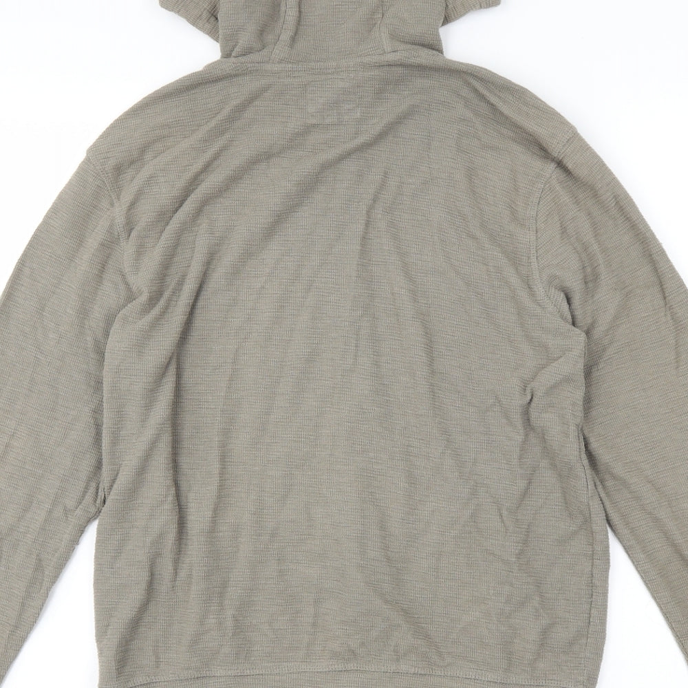 Cedar Wood State Mens Grey   Full Zip Hoodie Size M