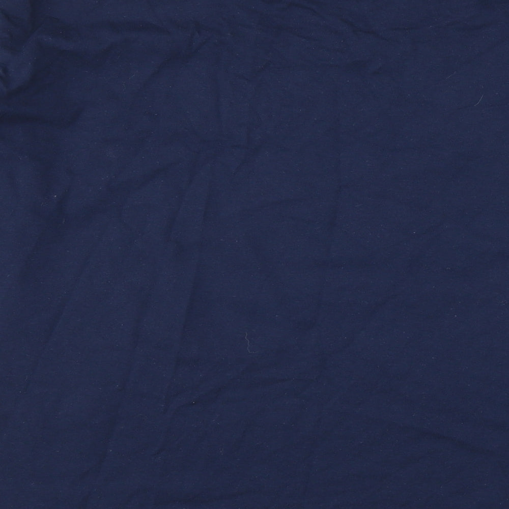 Gildan Mens Blue    T-Shirt Size L  - Merry Christmas