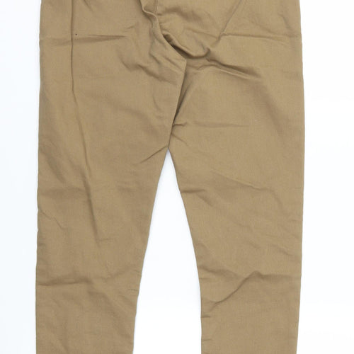 H&M Womens Brown   Chino Trousers Size 10 L25 in