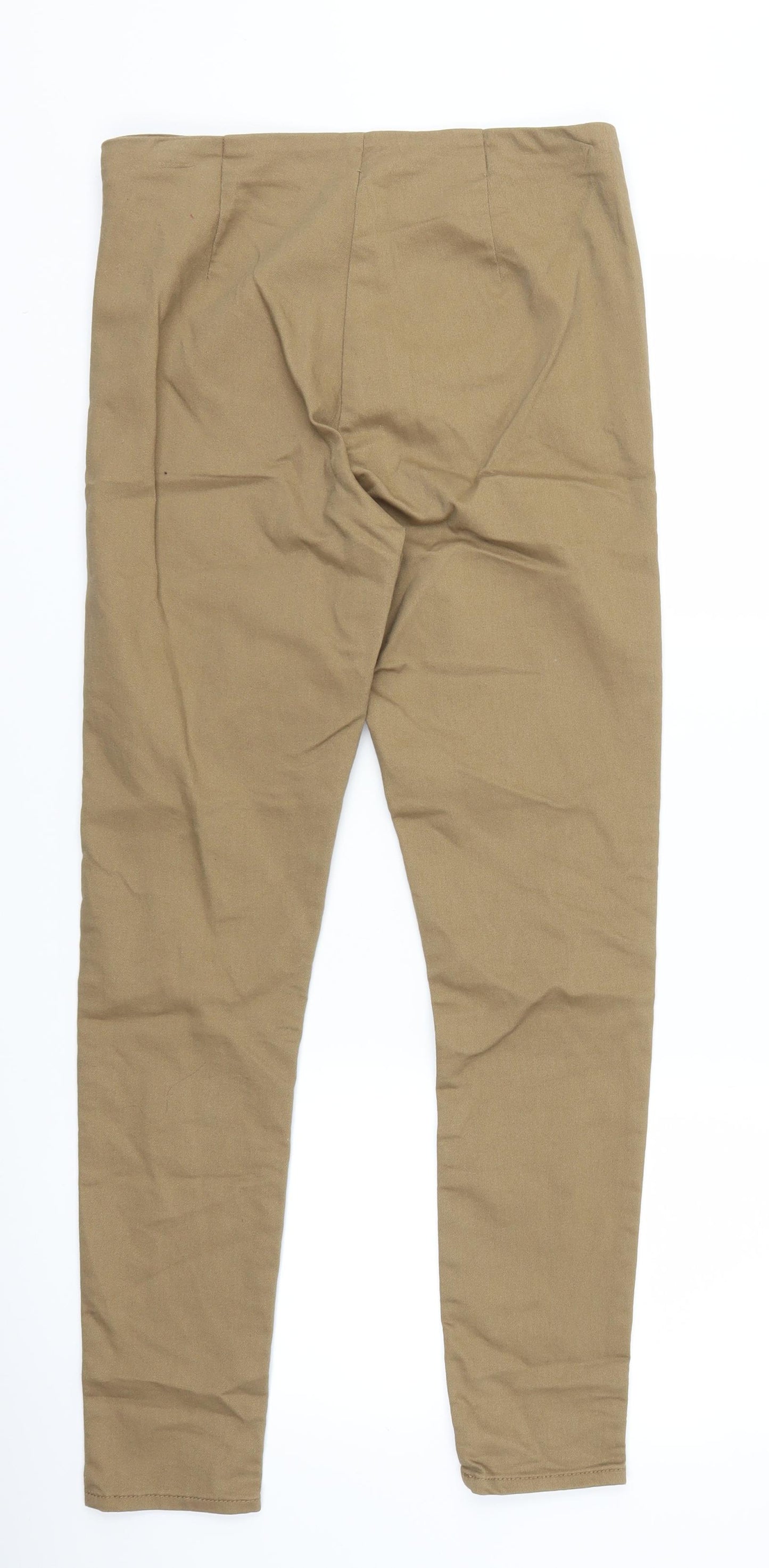 H&M Womens Brown   Chino Trousers Size 10 L25 in