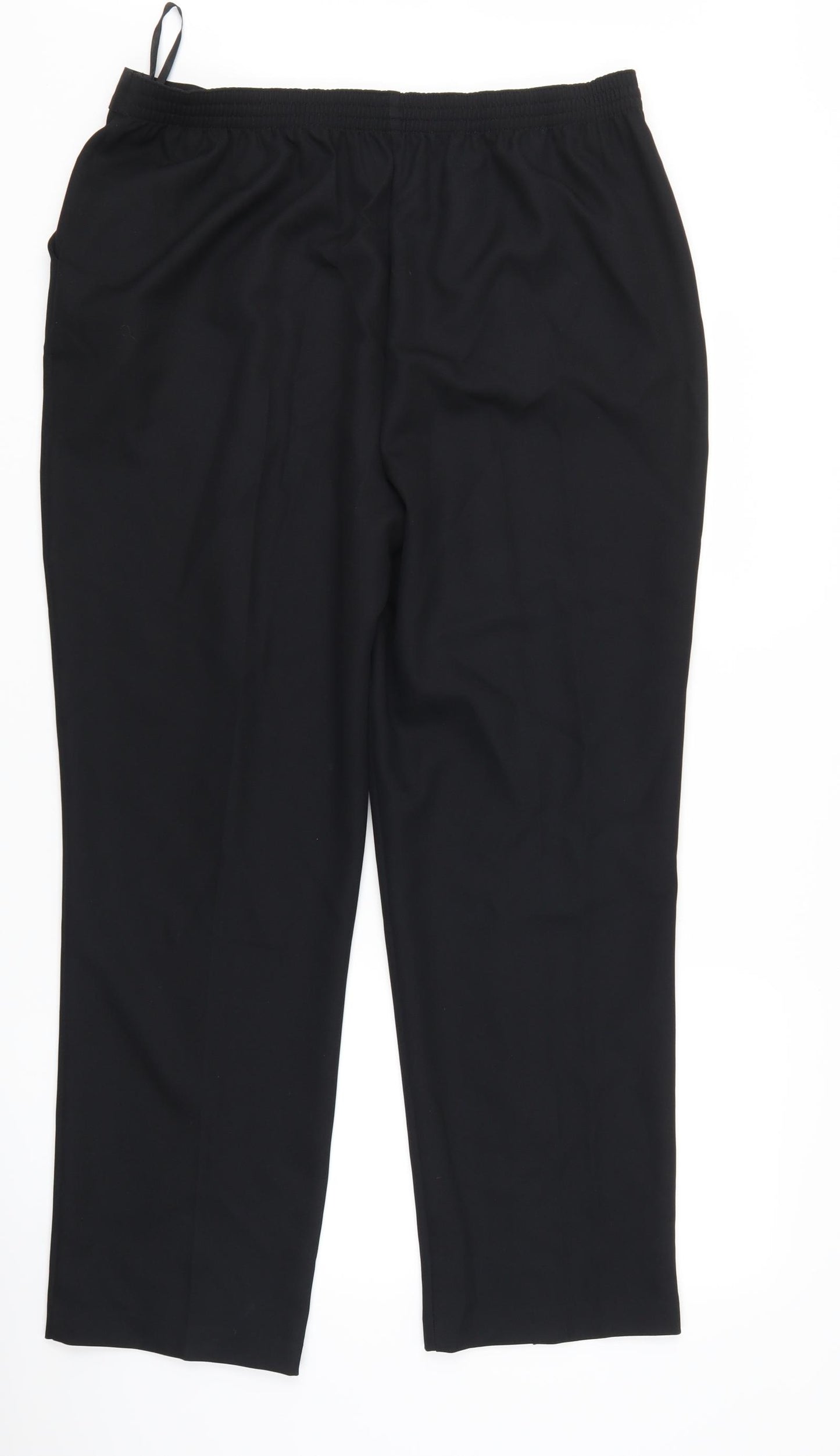 Papaya Womens Black   Trousers  Size 16 L29 in
