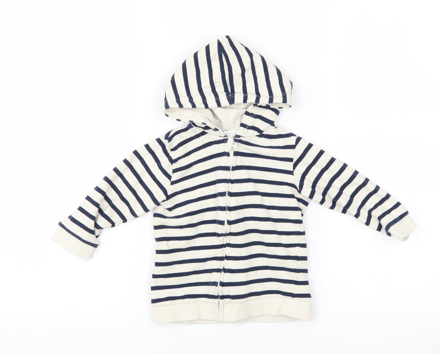 H&M Baby White Striped  Jacket  Size 12-18 Months