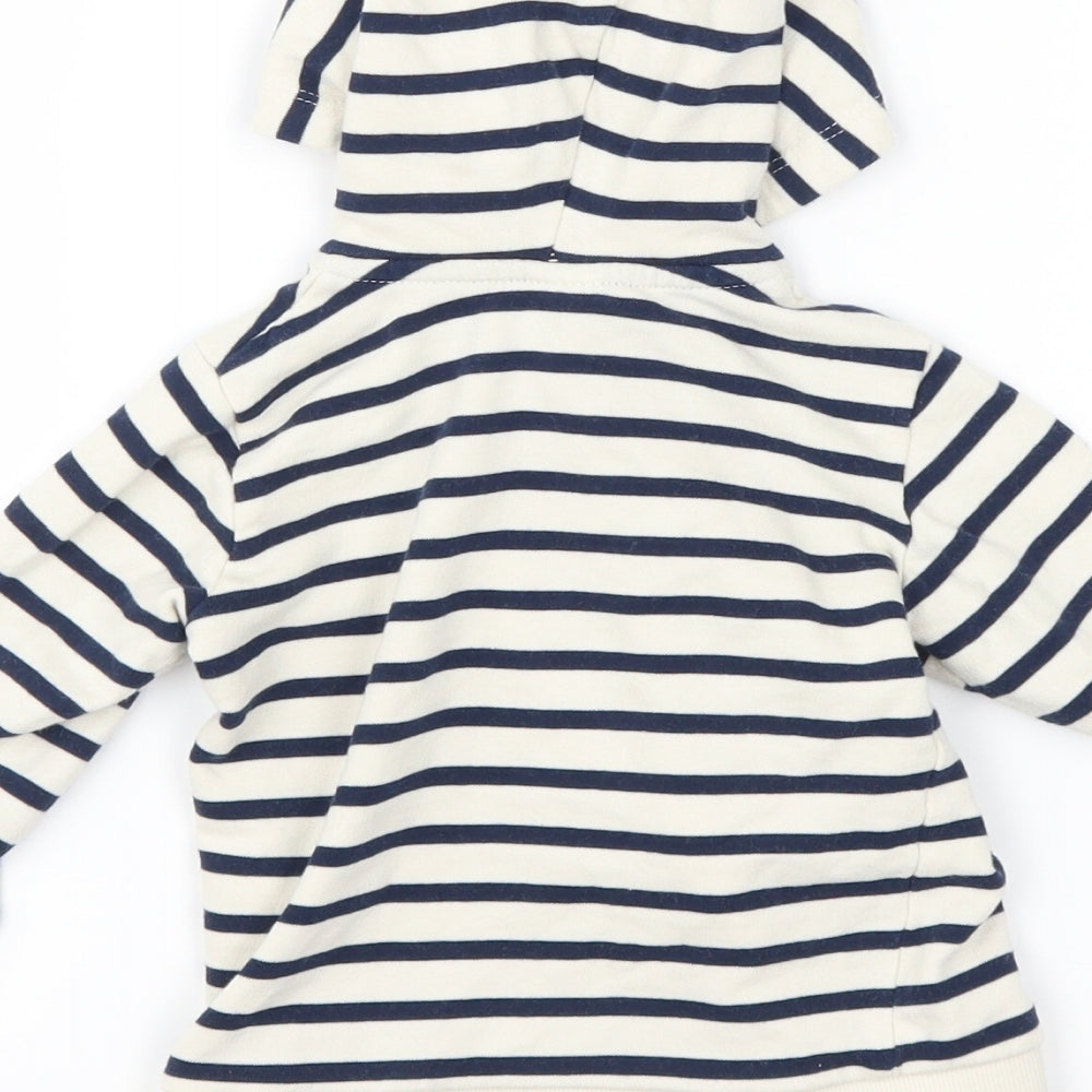 H&M Baby White Striped  Jacket  Size 12-18 Months