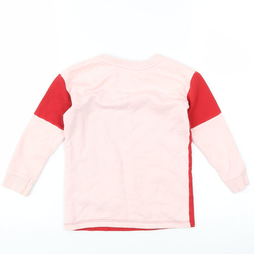 Primark Girls Pink Striped  Pullover Sweatshirt Size 3-4 Years  - Bonjour