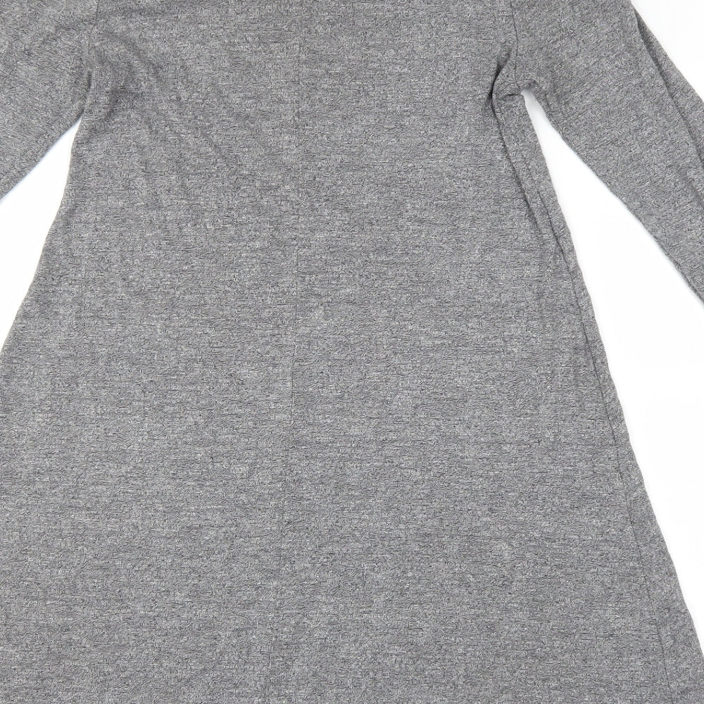 F&F Womens Grey   Skater Dress  Size 6