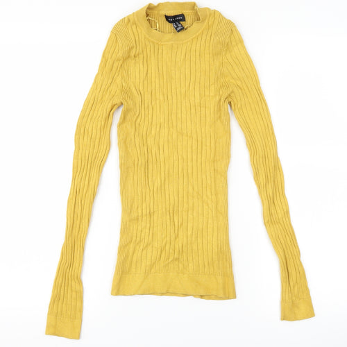 New Look Womens Yellow   Pullover Jumper Size 8