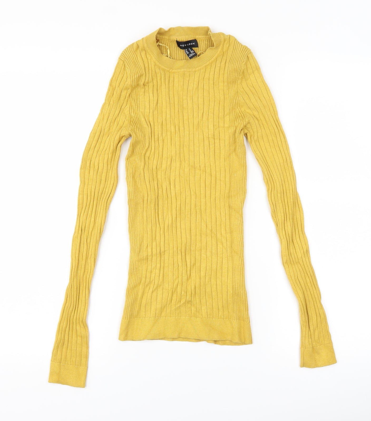 New Look Womens Yellow   Pullover Jumper Size 8
