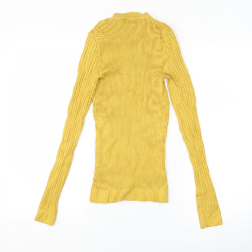 New Look Womens Yellow   Pullover Jumper Size 8