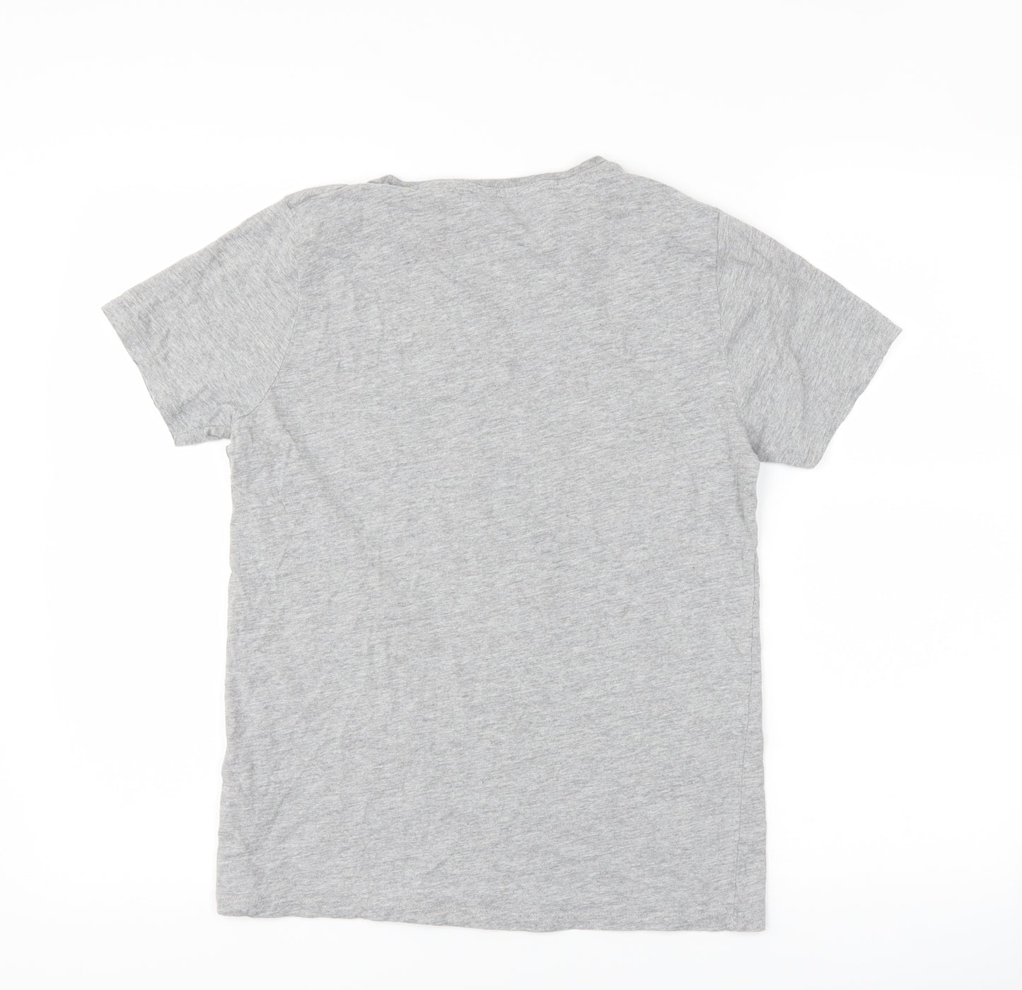 New Look Womens Grey   Basic T-Shirt Size 10  - slogan