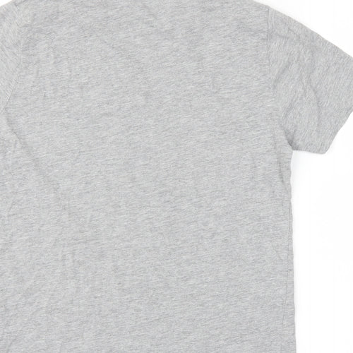New Look Womens Grey   Basic T-Shirt Size 10  - slogan