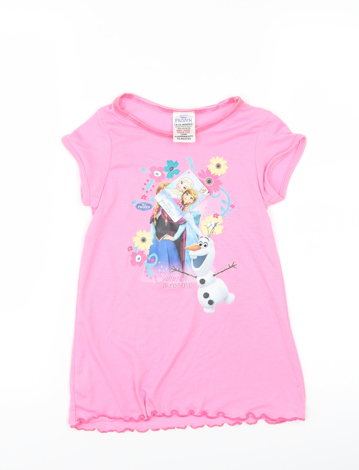Disney Girls Pink   Kimono Gown Size 18-24 Months  - Disney Frozen