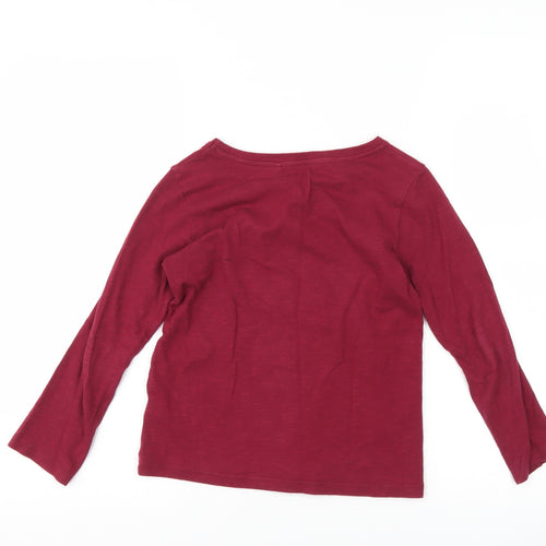 NEXT Girls Purple   Basic T-Shirt Size 6 Years  - star