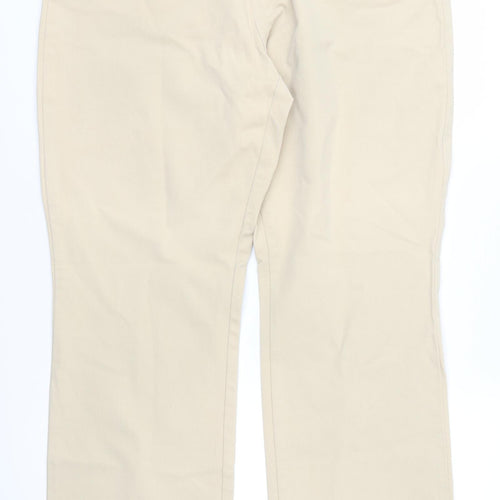 Marks and Spencer Womens Beige   Trousers  Size 16 L28 in